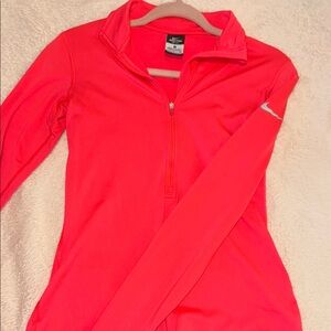 Nike Pro Pink Quarter Zip Pullover